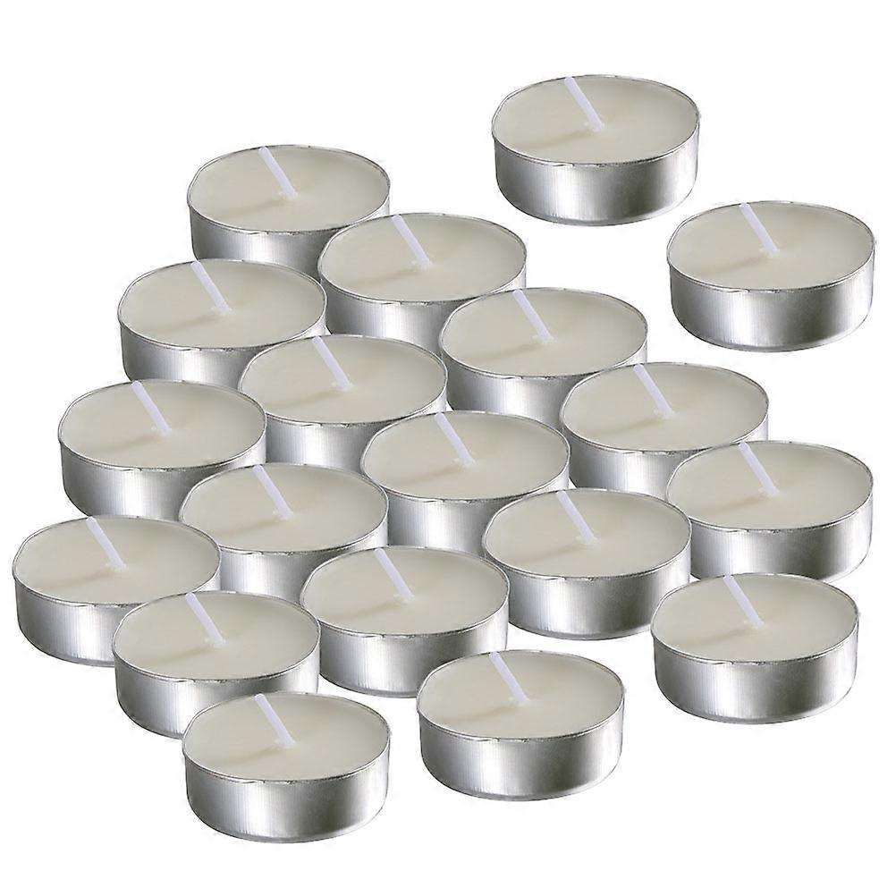 Tea Lights Candles White Small Tea Light Candles For Meditation Paraffin Wax 50Pack