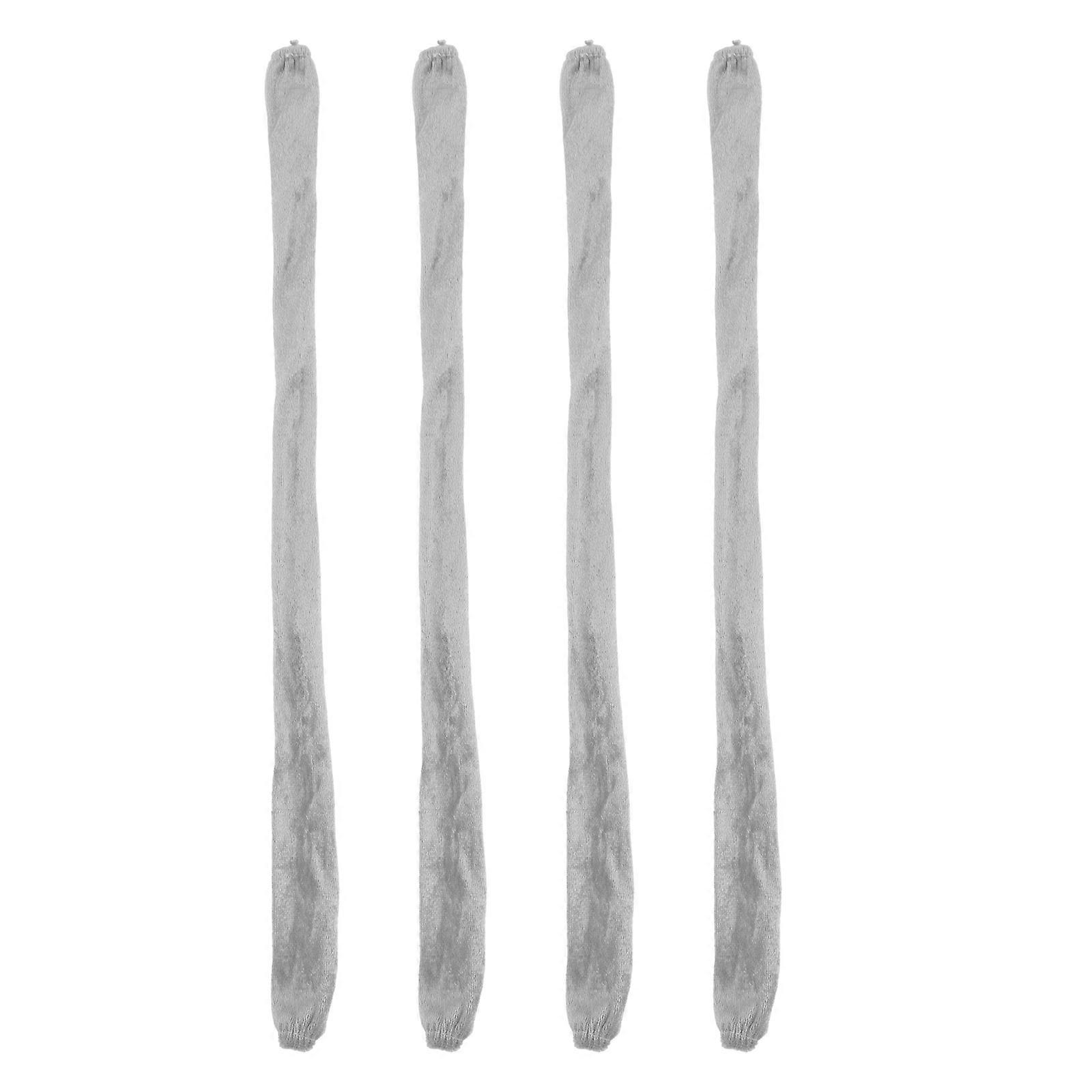 4pcs Grey Ceiling Light Chain Covers Protective Sleeves for Chandelier Lamp Chains Durable Modern Retro Fixtures Easy Installation Decor Enhancement