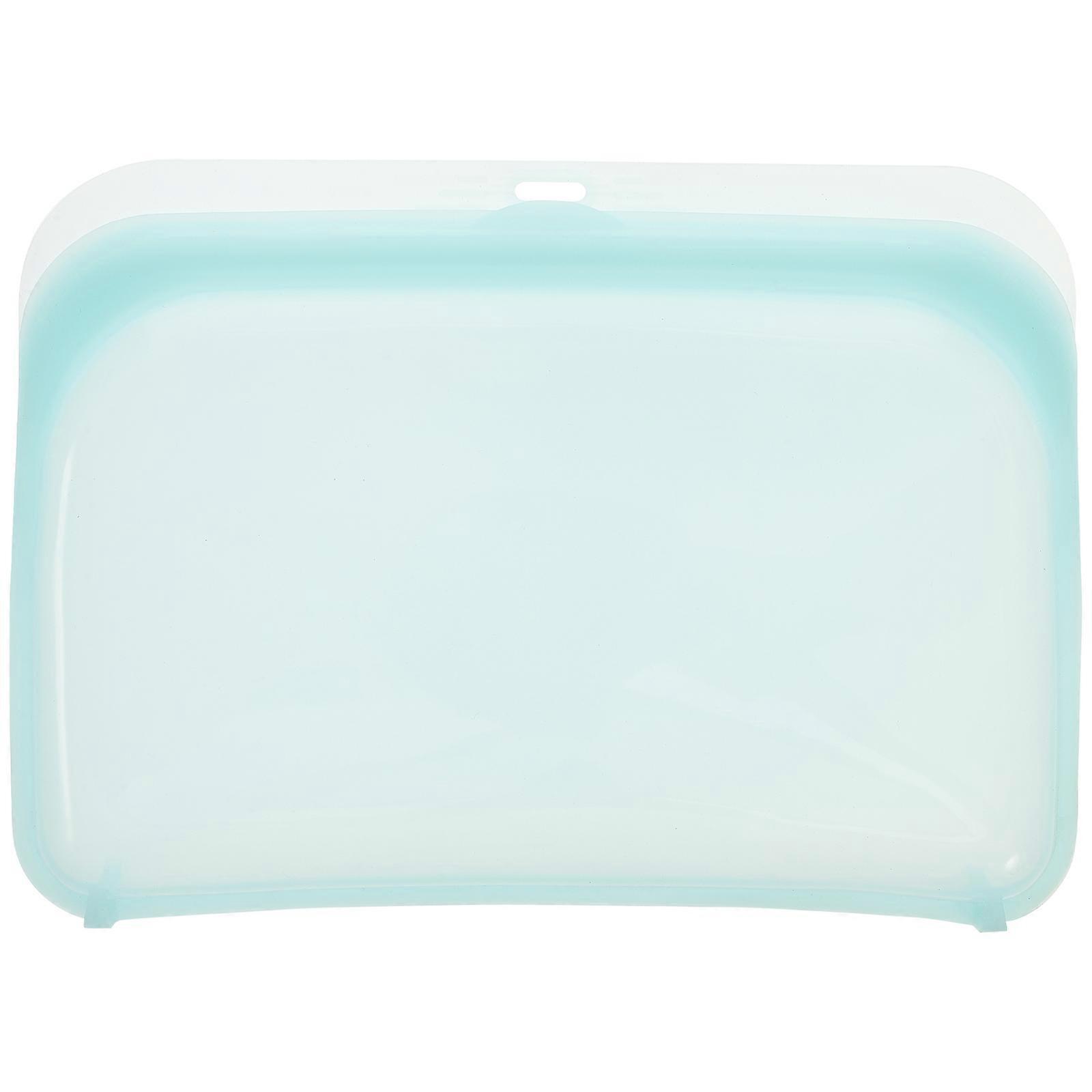 Reusable Food Pouches Convenient Freeze Bag For Kitchen Use Rectangular Green 22x15cm Food Preservation 1Set