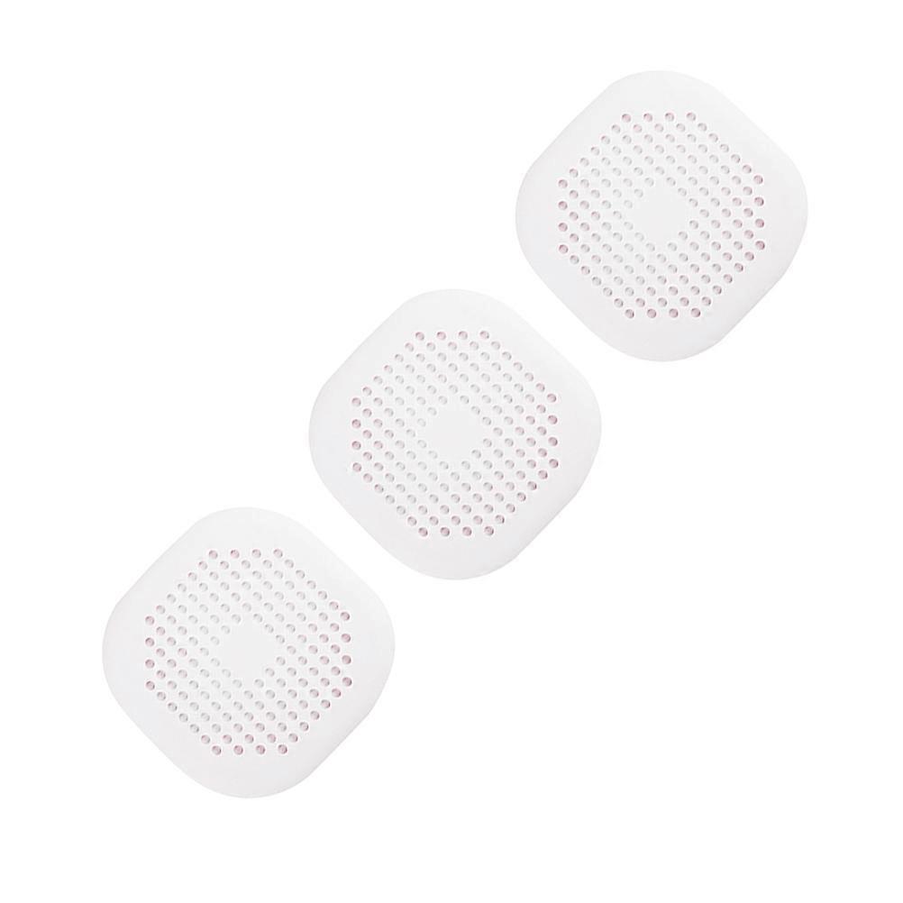 Filter Screen Kitchen Sink Hair Catcher Stopper Drain Hole Filter for Bathroom Sink White 3Pcs
