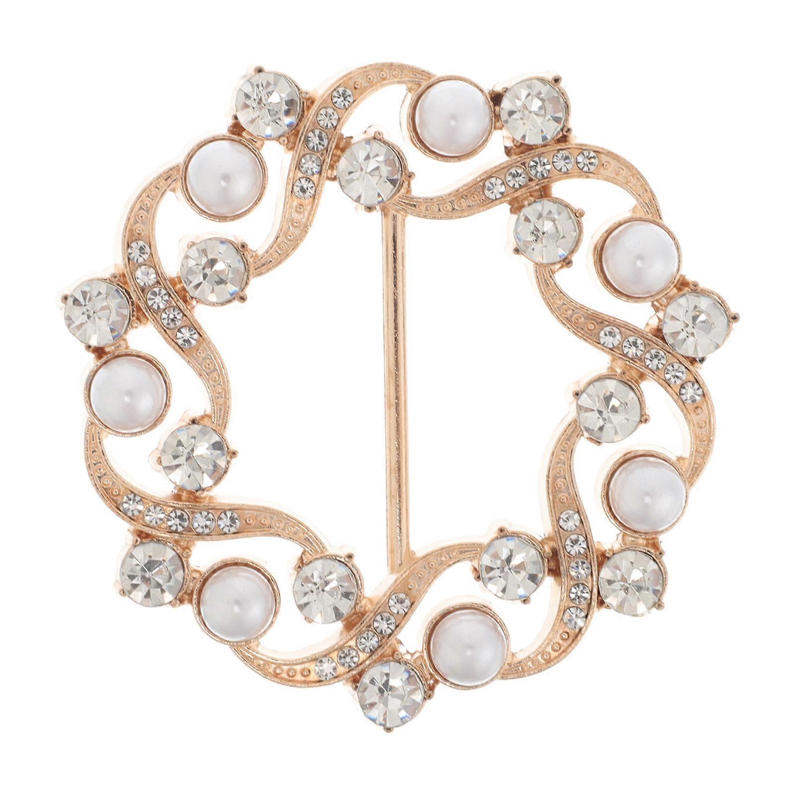 Κασκόλ δαχτυλίδι κλιπ Τ πουκάμισο κόμπος κόμπος κλιπ ρούχα γωνία δεμένη κουμπί ασημένια στρογγυλή μόδα μεταλλική πόρπη για τις γυναίκες καθημερινή ένδυση 1Pack