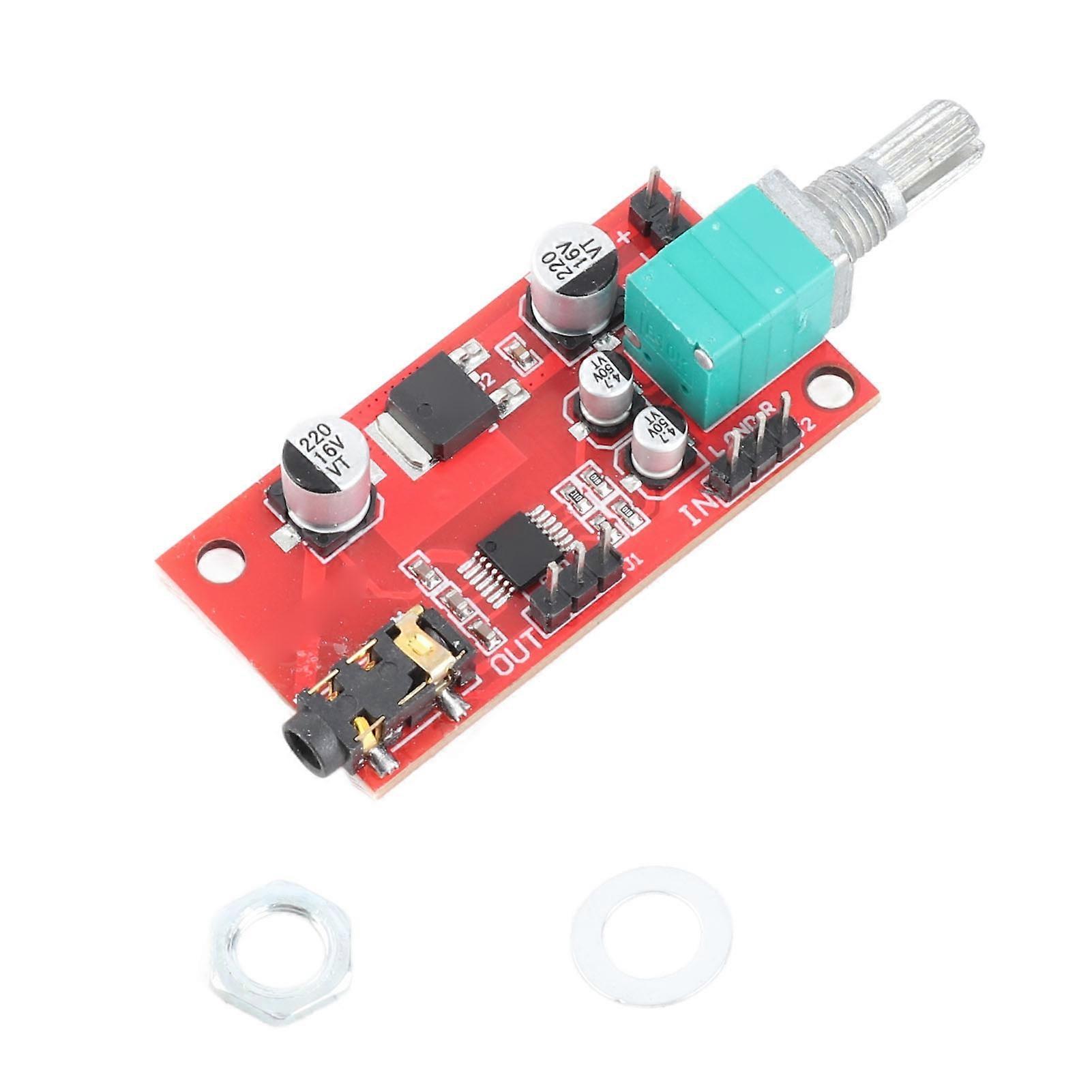 Mini Headphone Amplifier Module SMD Technology Interface 3.5mm Earphone Preamplifier Board for DC 3‑12V M AX4410 Earphone for DIY o Devices
