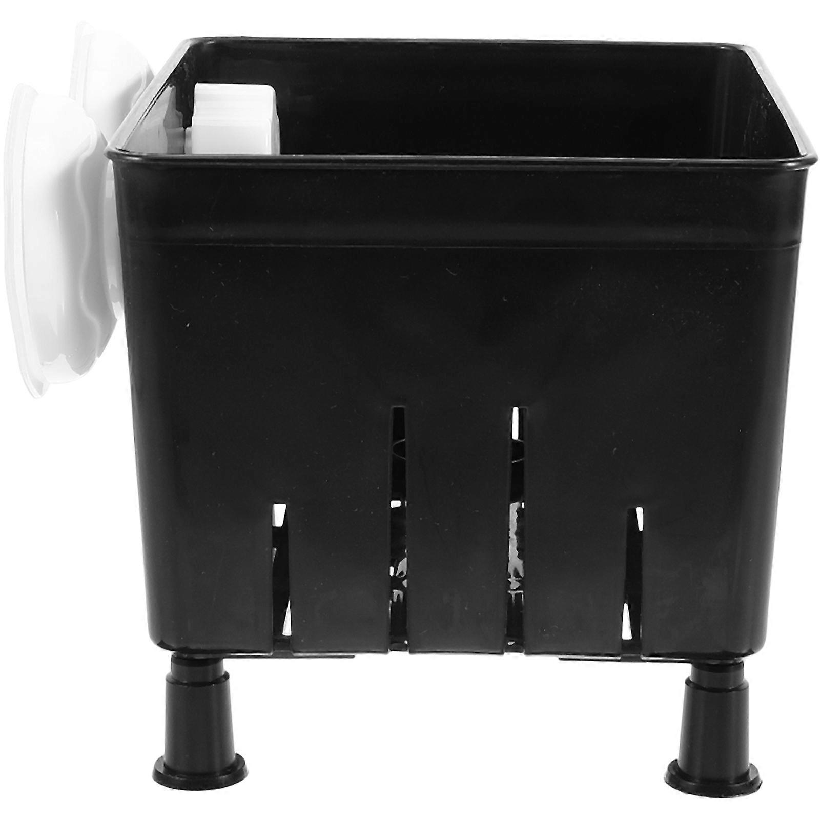 Aquarium Fish Breeder Box Simple Design Isolation Black 15.7X12.7cm For Protection 1 Set