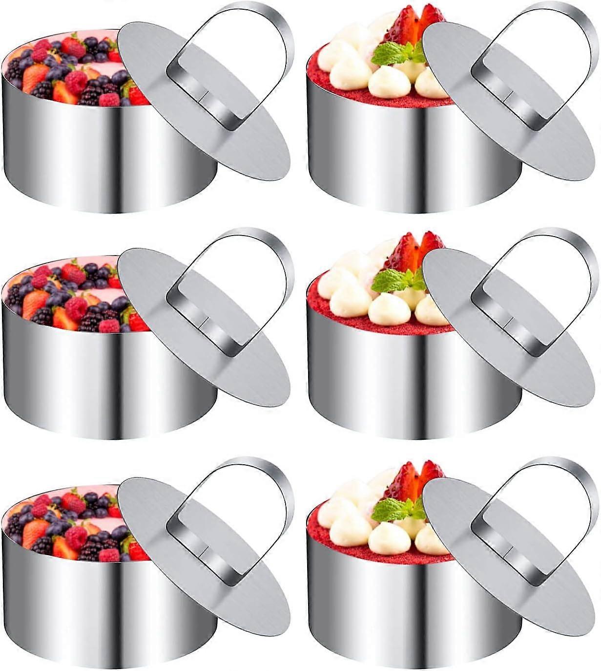 6-piece round cookie cutter, pastry ring