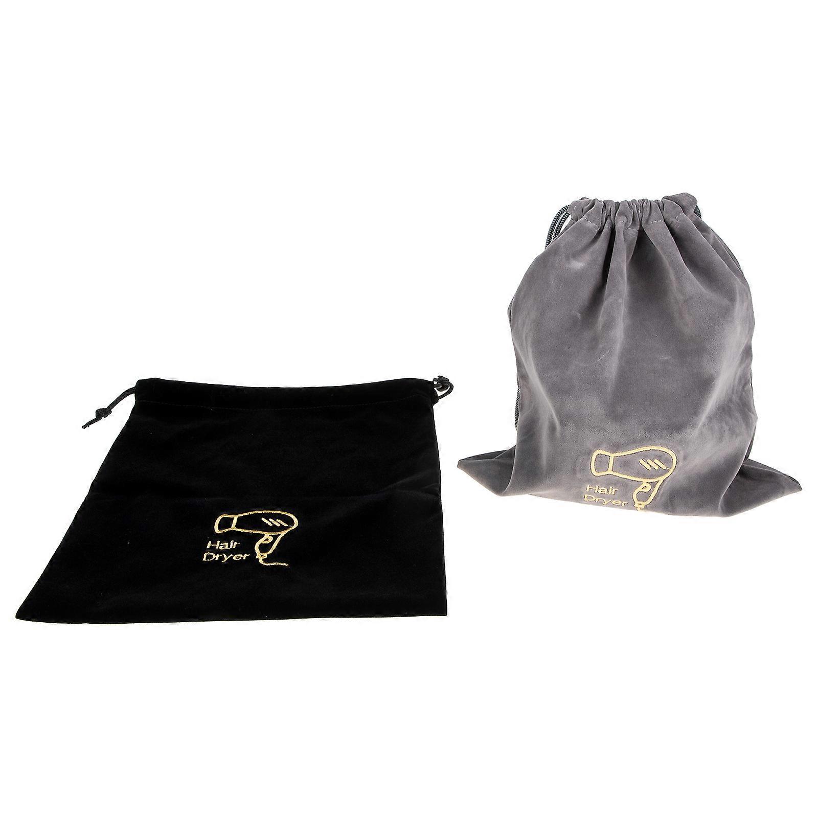 Hair Dryer Storage Drawstring Bags, 2pcs Multipurpose Organizer for Travel Home, Durable Lint Free Material for Tidy Accessories and Clutter Free