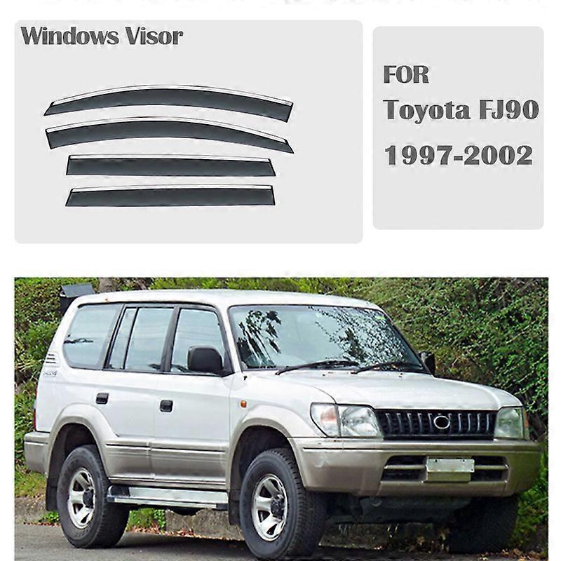 מתאים לטויוטה לנד קרוזר פראדו 90 Fj90 LC90 LC95 1997-2002 מגן חלונות מגן גשם חלונות כיסוי גשם מגן סוכך