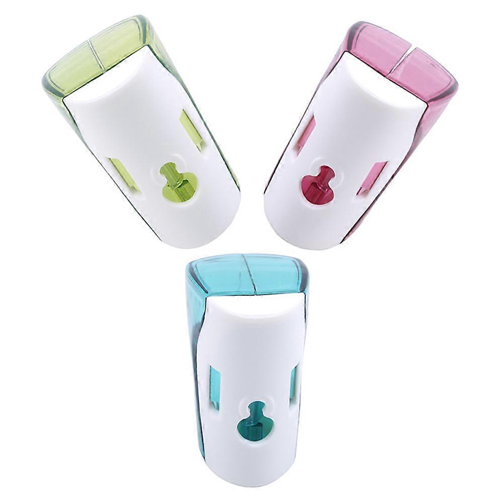 Brush Head Cap Toothbrush Protector For Camping Work School Use Plastic Material Bacteria Prevention 3Pcs