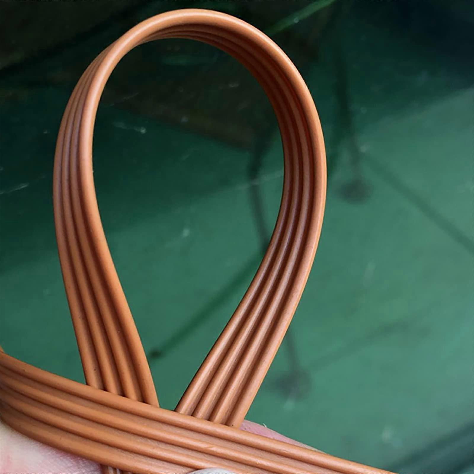 8MM Rattan Weave Repair Kit 500G Tubular Mesh for Acapulco Chairs and Flower Baskets, 8MM Diameter C Style
