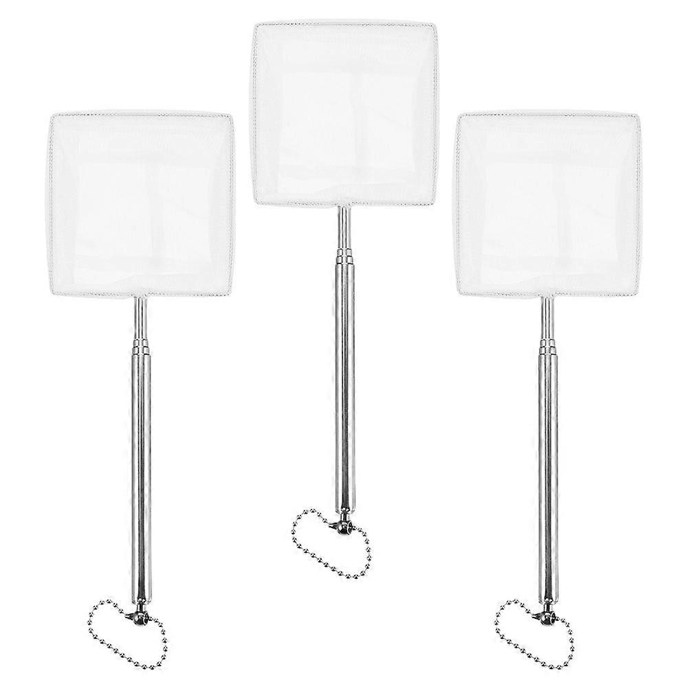3pcs Telescopic Fishing Net, Stainless Steel Design, Portable & Durable for Freshwater and Saltwater Fishing, Space Saving for Efficient Catching