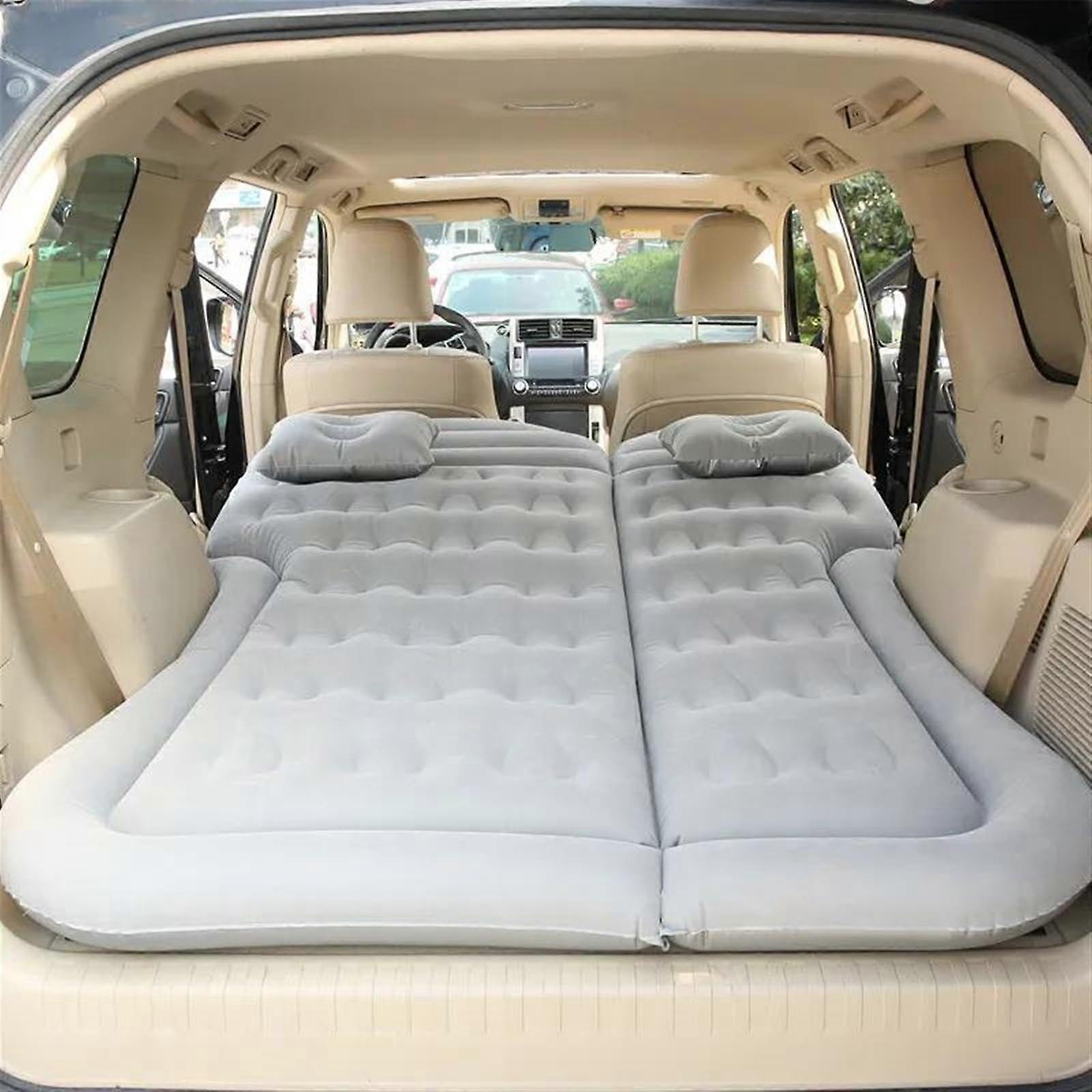 Car Air Mattress Compatible With Car SUV MPV Multifunctional Travel Bed PVC Flocking Inflatable Mattress 68.9 * 51.2 Inches