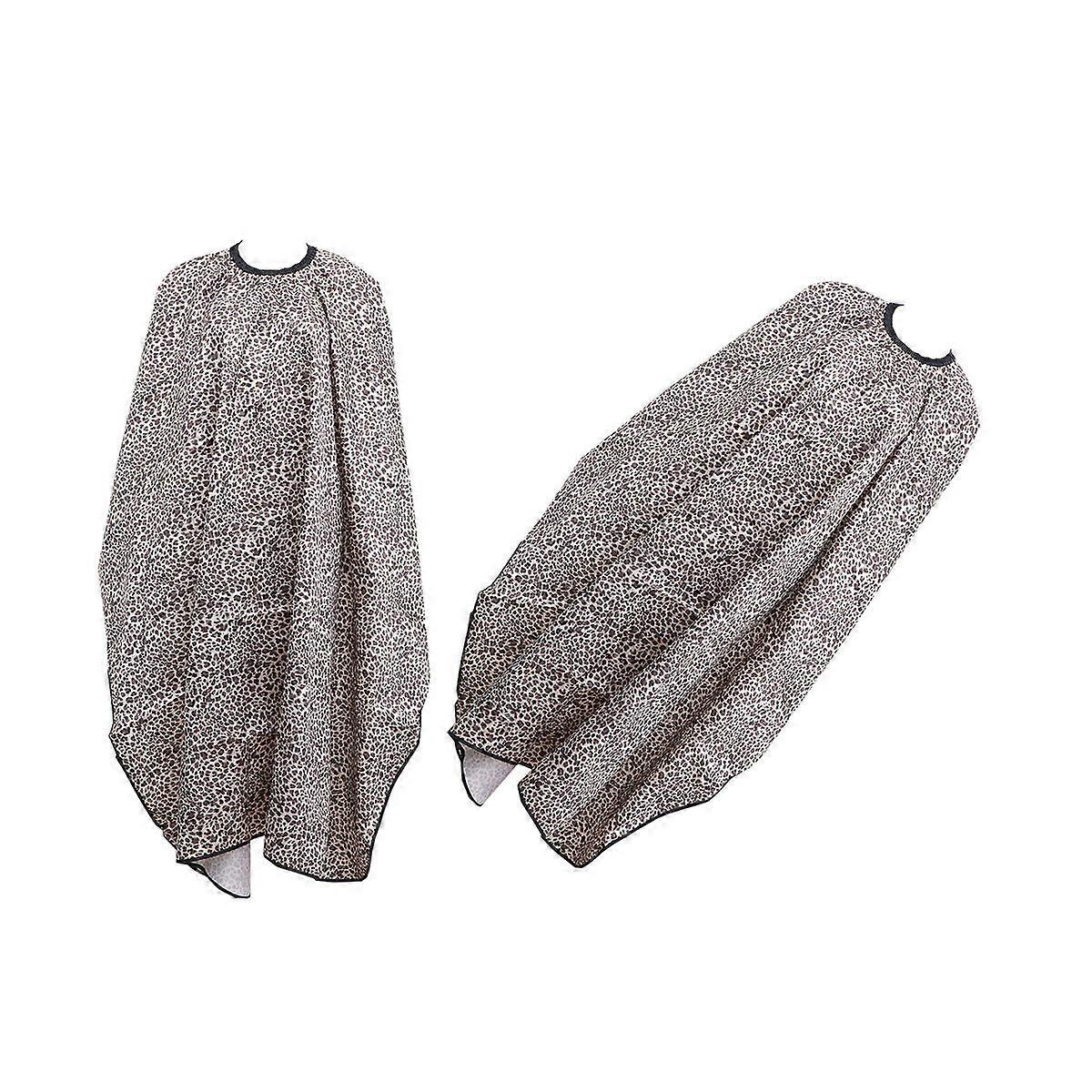 Bleach Proof Leopard Cape 160 x 145 x 1cm Hairdressing Protection Rectangle Shape 1Pcs