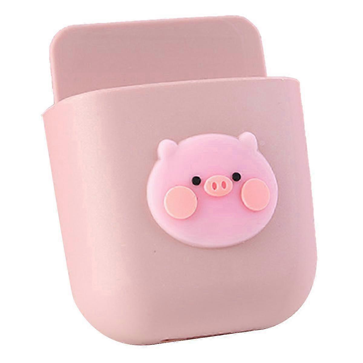 Cute Wall Mounted Storage Box for Home Decoration (Pink Pig Pattern)
