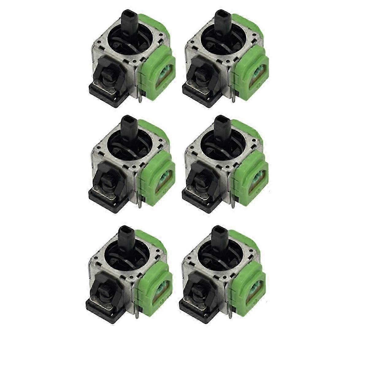 6PCS Adjustable Electromagnetic Joystick for Compatible Game Controllers 3D Analog Stick