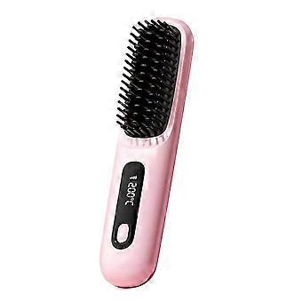 2025 Spazzola Raddrizzatore Portatile, Mini Pettine Raddrizzatore Per Capelli Senza Fili Ricaricabile