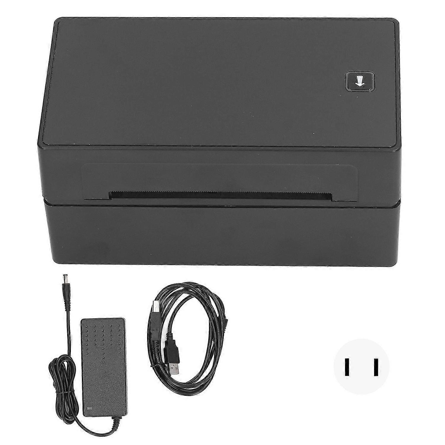 Thermal Receipt Printer USB BT Connection High Speed Ticket Printer for Small Business Black 100240V US Plug