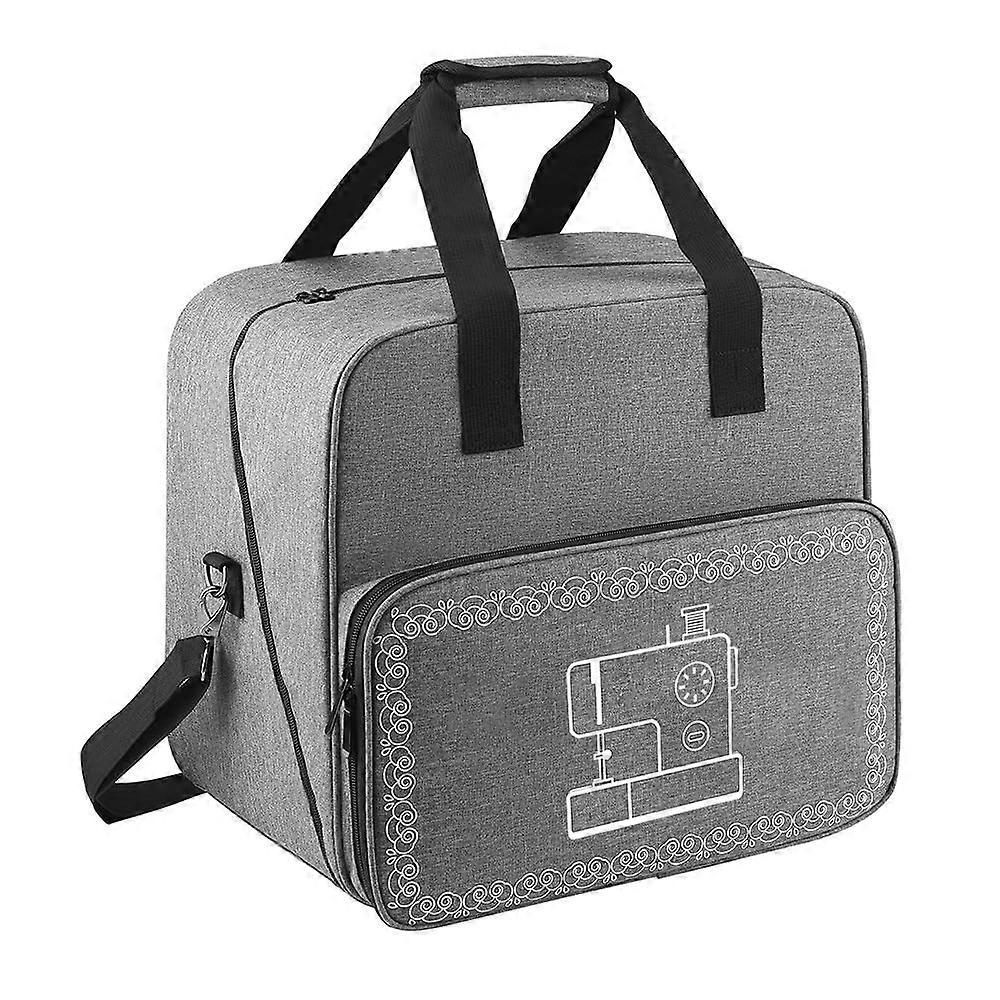 Large-Capacity Sewing Machine Bag Portable Travel Thread Spool Storage Home Organizer Bags Argento