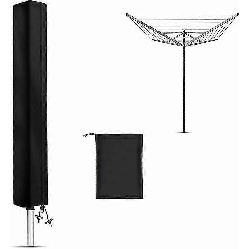 Outdoor Drying Solution, Large Capacity 12-Line Rotating Clothesline, Waterproof & UV Resistant Oxford Fabric, Adjustable Height for Easy Laundry