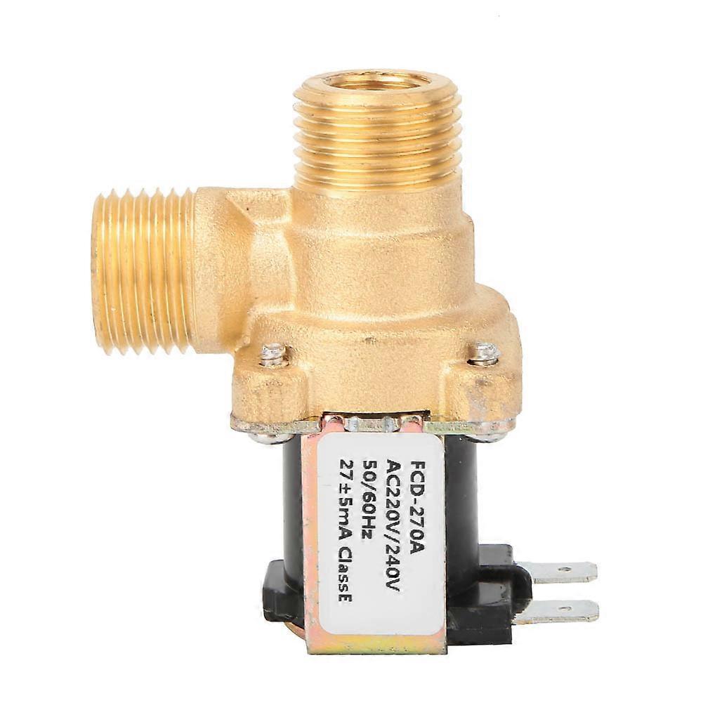 G1/2" Normally Close Brass Sole Electromagnetic Valve Water Inlet Switch (AC220V)