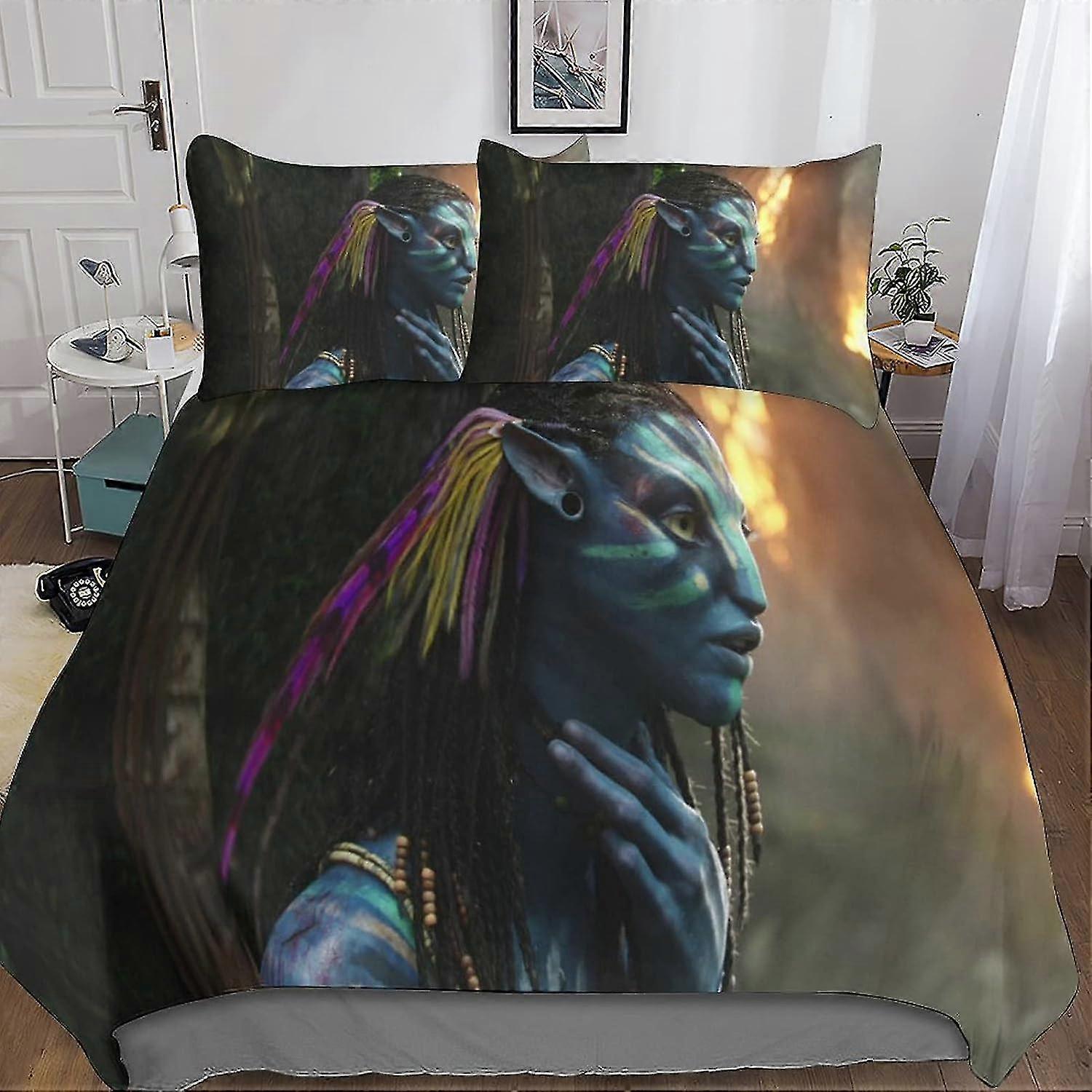 Conjunto de Cama com Capa de Edredom Impressa em 3D com Fronha e Fecho de Zíper, Microfibra Macia para Crianças, Adolescentes e Adultos, Fácil Cuidado