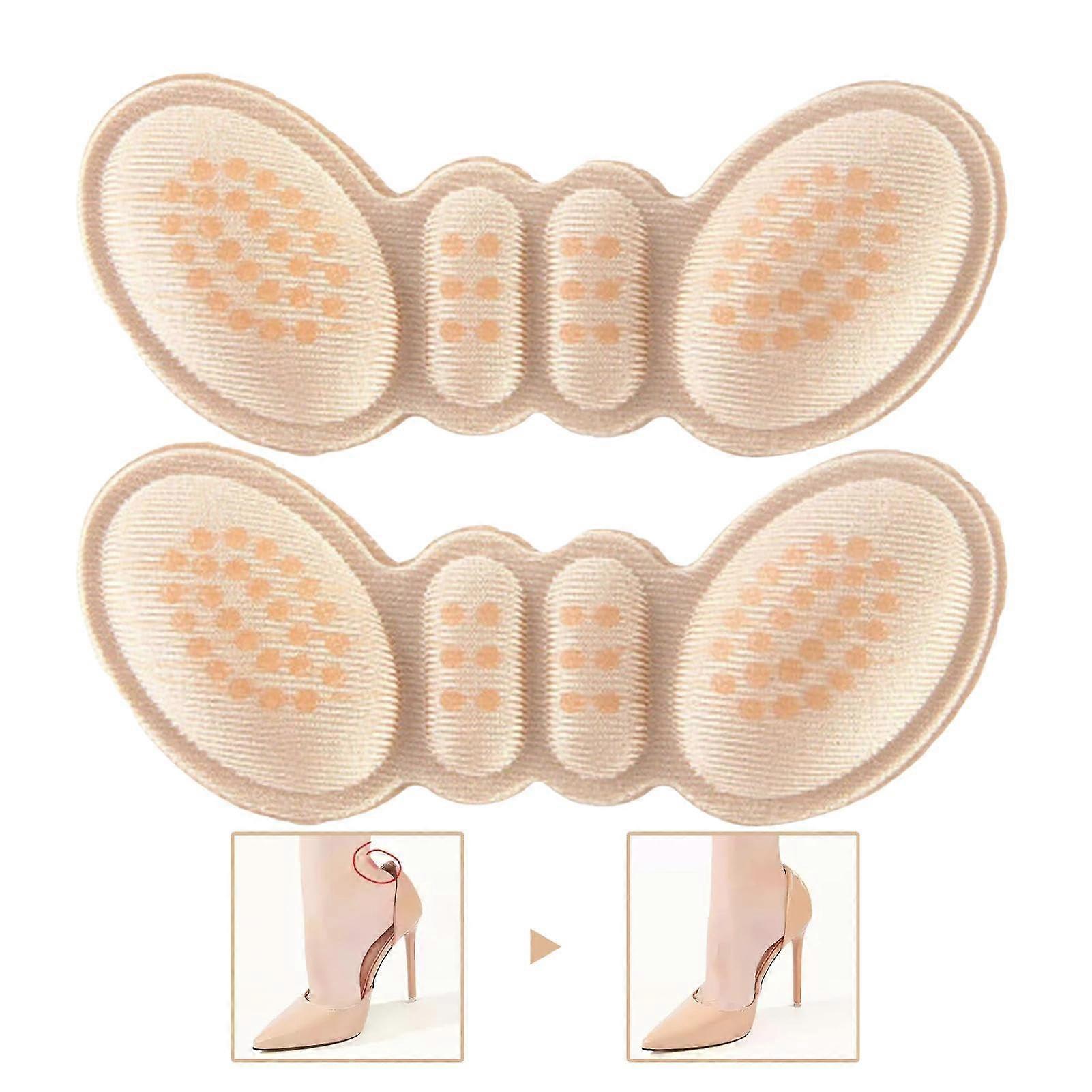 Shoe Insoles for Heels, Foam Heel Pads, Comfortable Heel Insert, Heel Grips, Beige