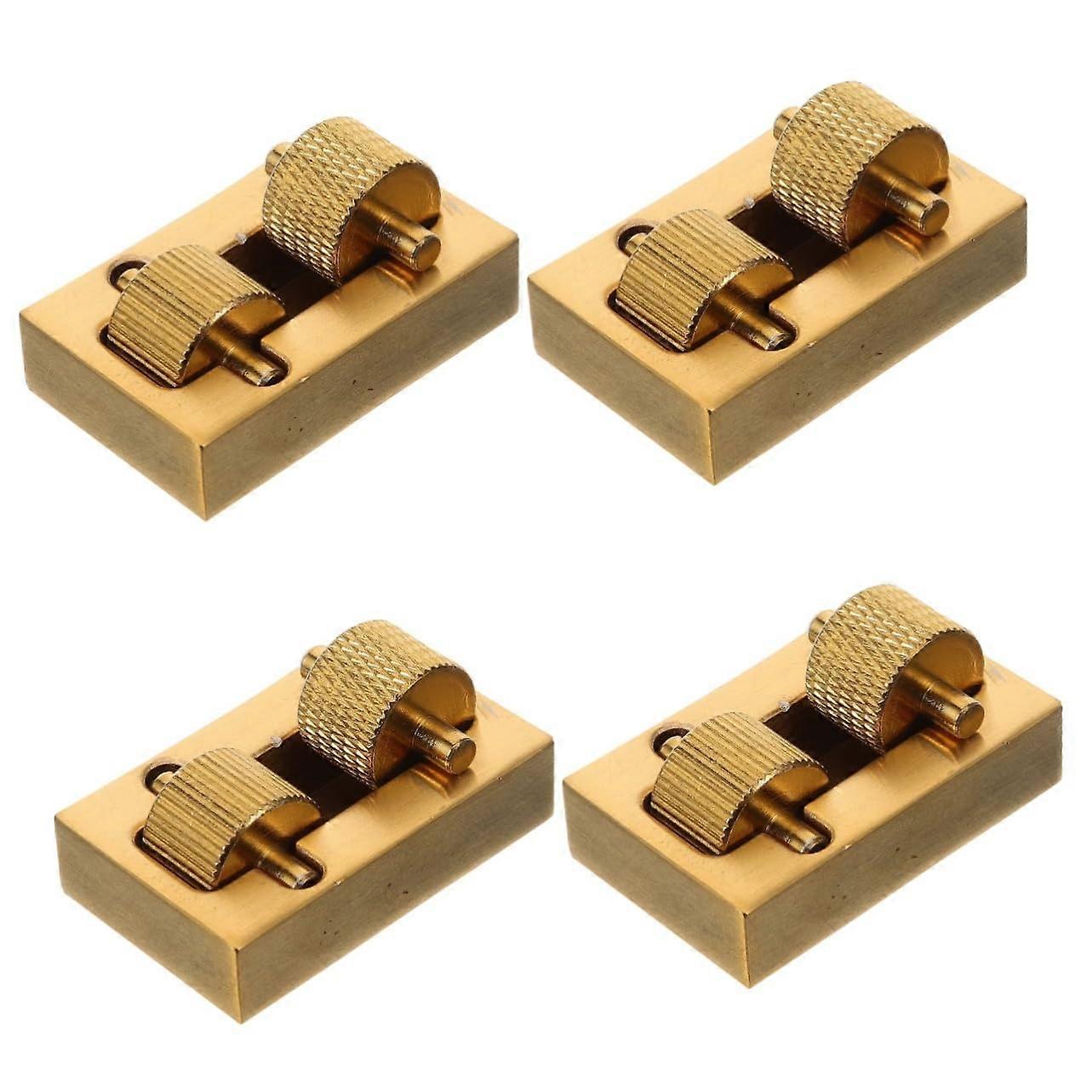 4in1 DIY Leather Edge Finishing Tool with Copper Oil Box and Roller