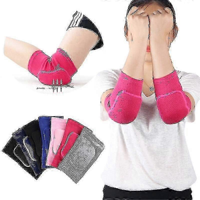 Coderas elásticas Esponja engrosada Protectores de codo Protector de baloncesto Voleibol Deporte Manga de brazo Adultos Niños 0619