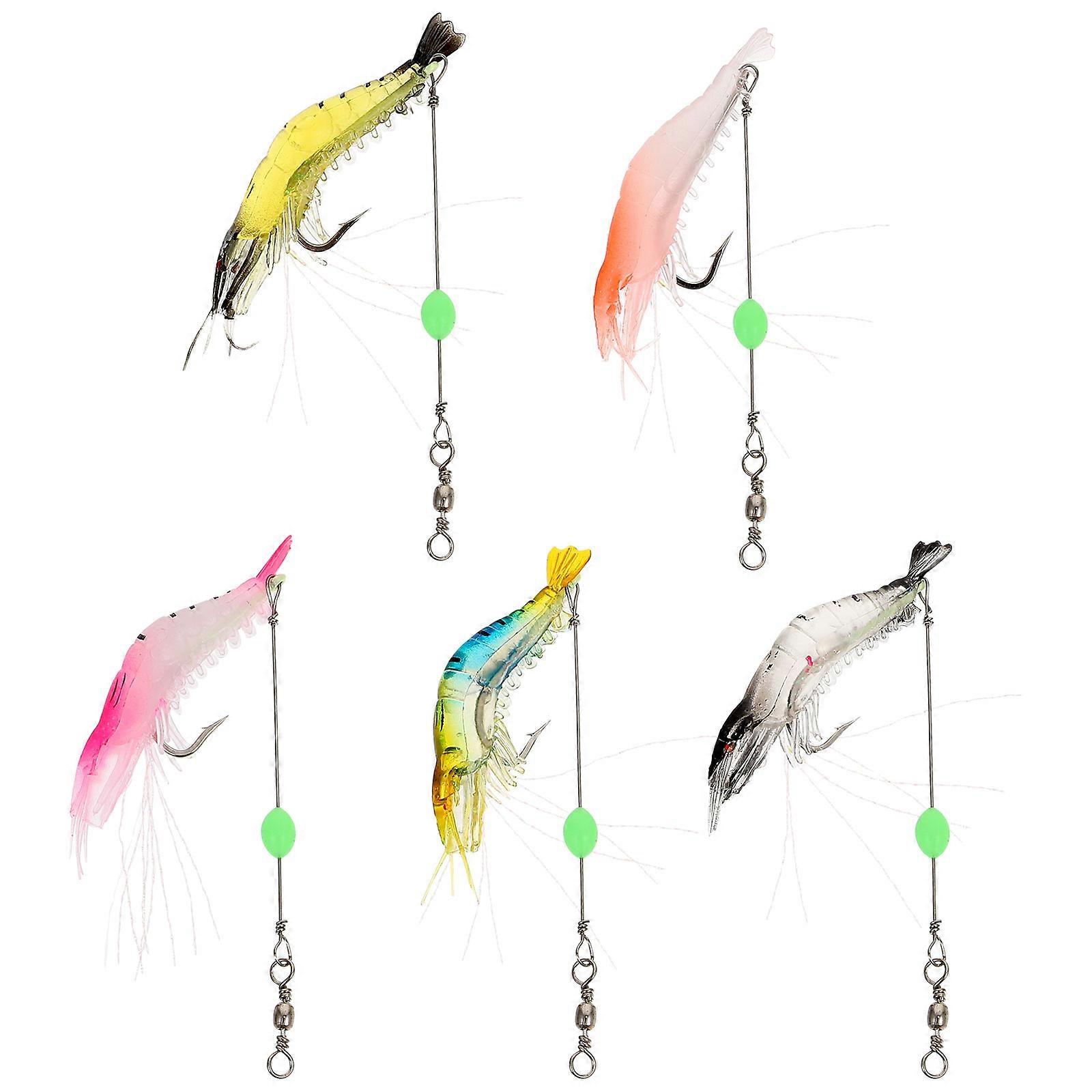 Artificial Shrimp Lure Bionic Baits Fishing Enthusiasts Attract Fish 5Set