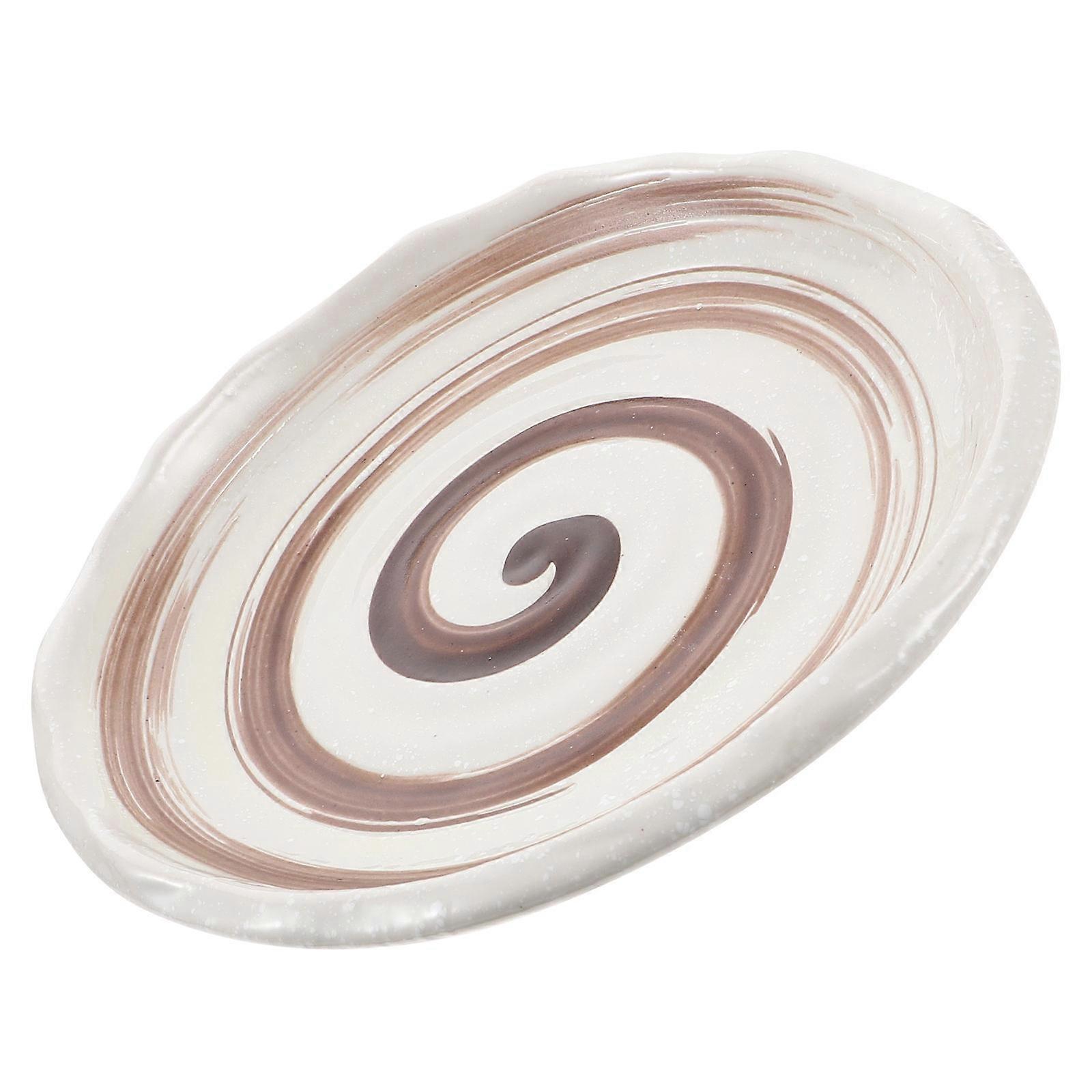 White Ceramic Snack Display Plate for Storage Suitable for Various Items Nuts in Kitchen Bedrooms