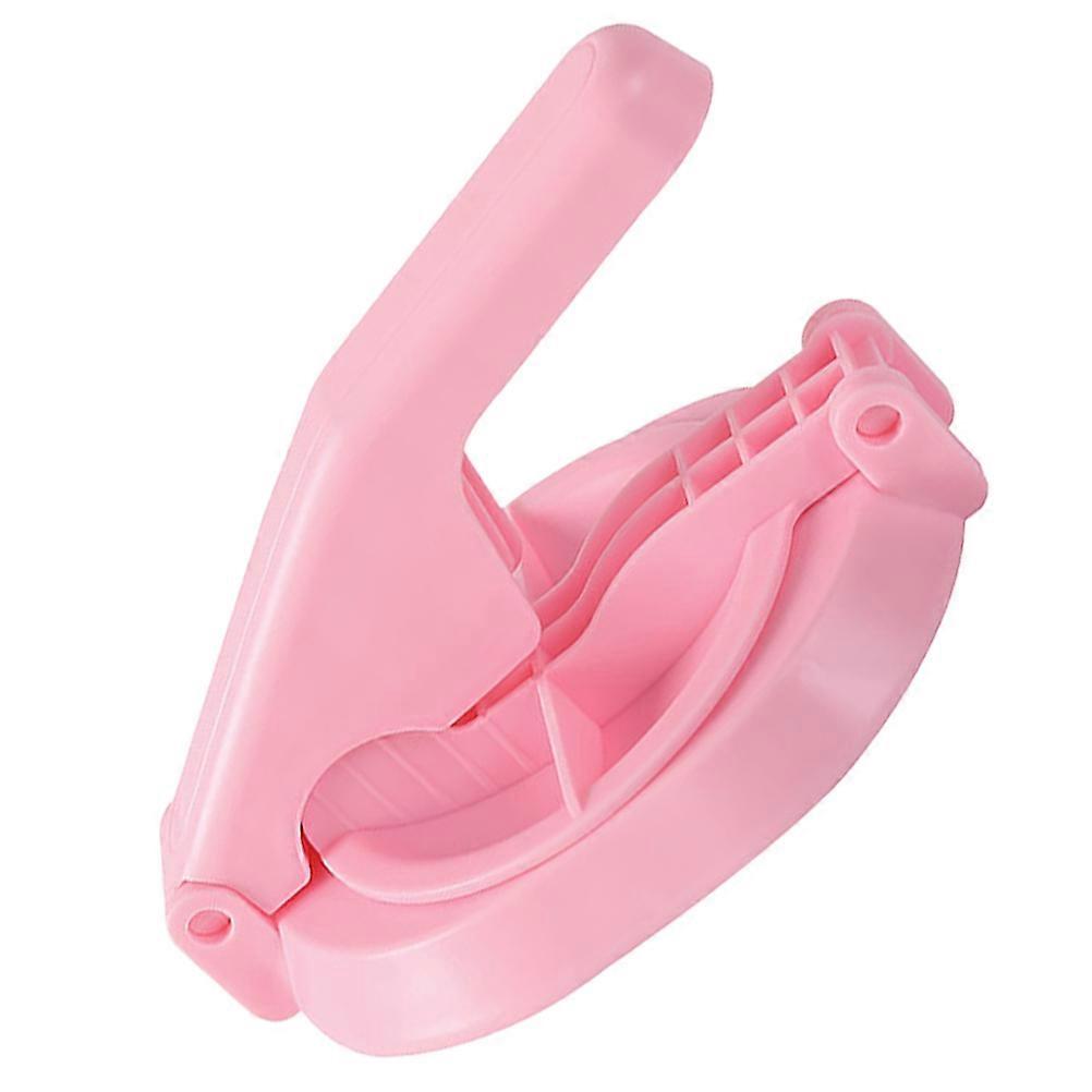 Presser Dumpling Dough Pressing Tool Manual Press Mold For Kitchen Use Pink 16x15x7cm Food Grade Safety 1Pc