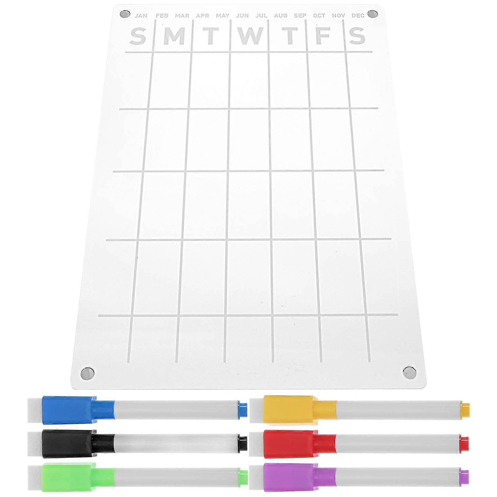Fridge Whiteboard Magnetic Classic Erasable Writing Office Use 29 7X21CM 1 Set