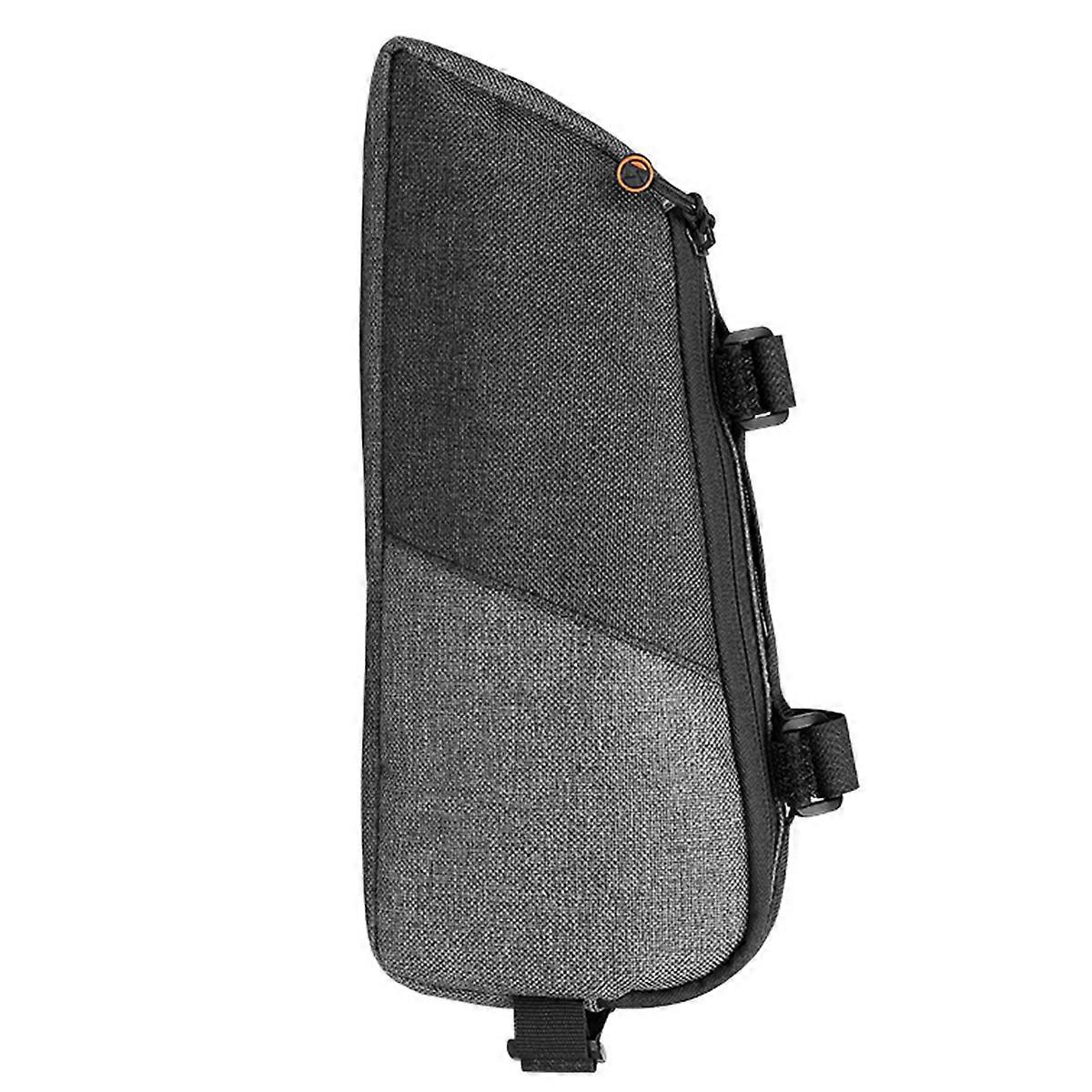 Bike Front Frame Bag with Reflective Stripes – Durable Nylon Cycling Storage Pouch for Mobile Phone Holder, Easy Installation for Safe Night Riding