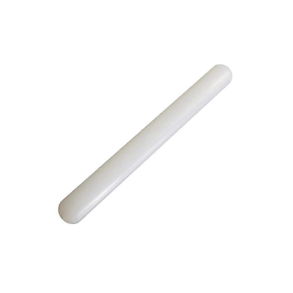 White Nonstick Rolling Pin Made of Plastic for Kitchen Use 30*3.5cm