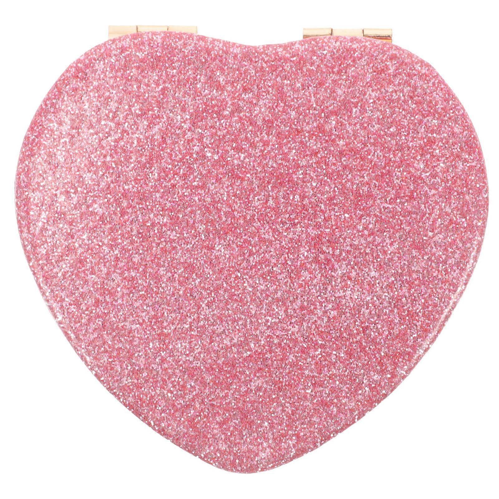 It looks like you're describing a product listing for a **heart shaped compact mirror**. Here's a polished and professional product description you