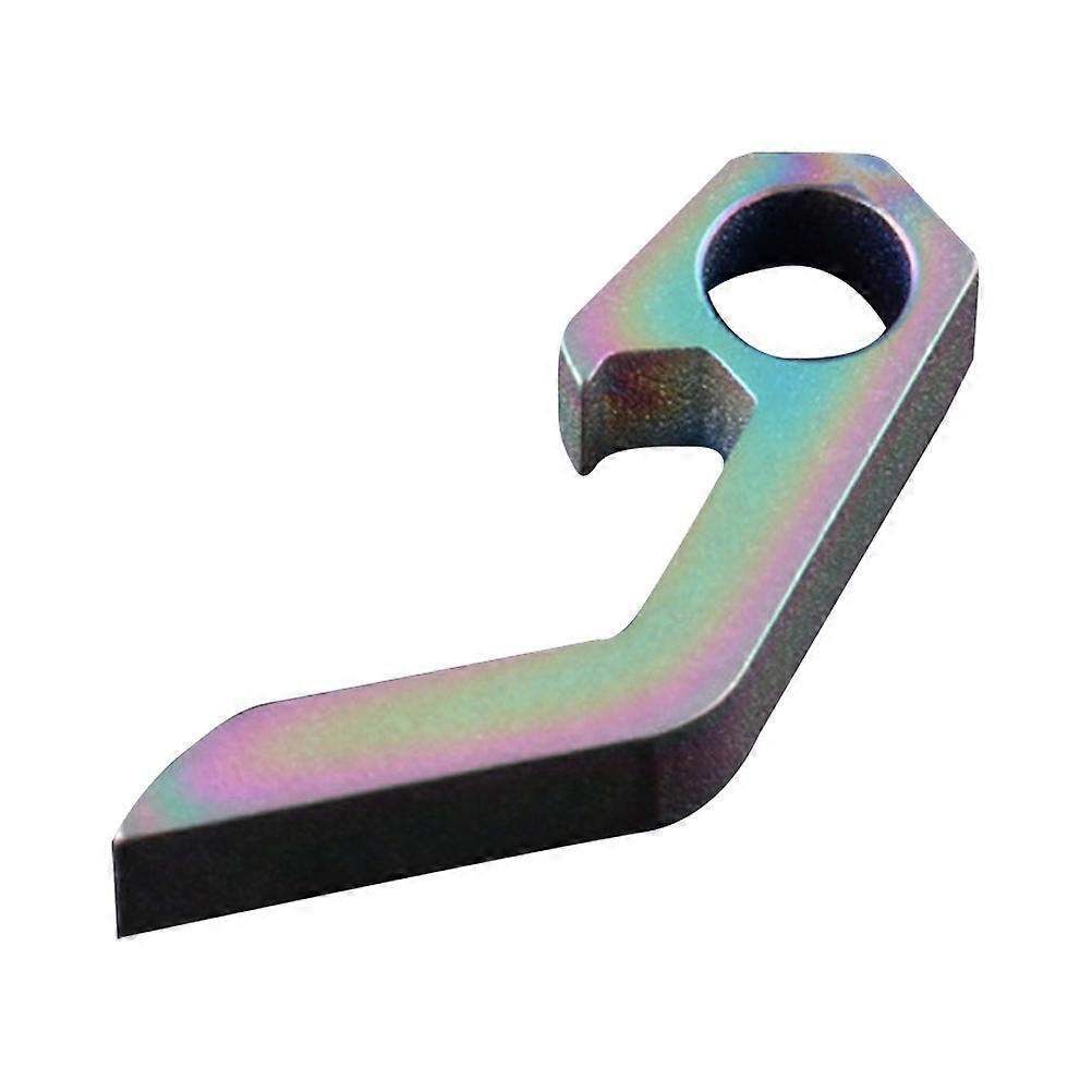 Portable Metal Bottle Opener Keychain Fashion Design Car Key Bag Accessory Assorted Color 1Set