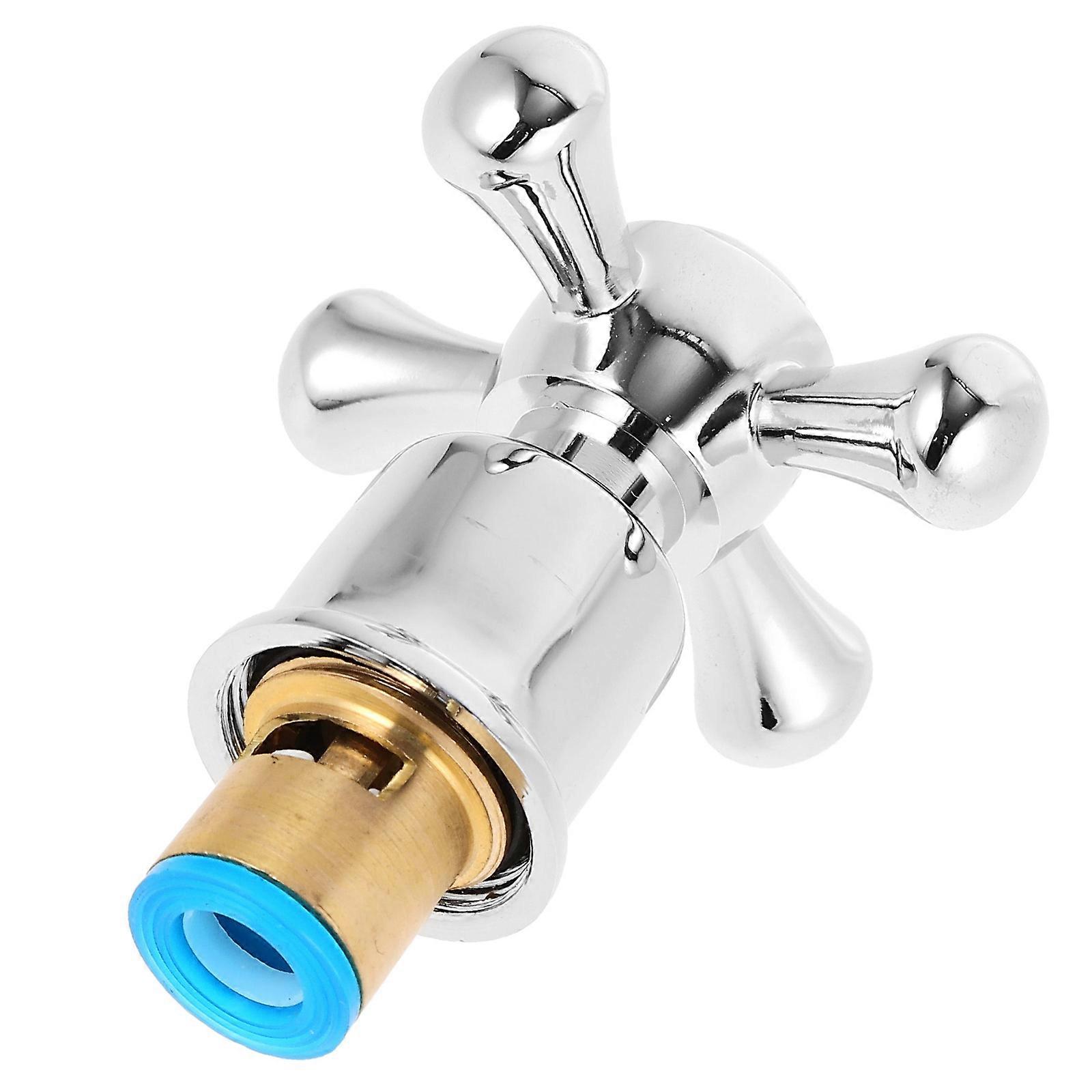 Victorian Style Faucet Handle Cross Head Knob Replacement for Hot and Cold Taps – Durable, Easy Install, Compatible with Basin and Kitchen Sinks