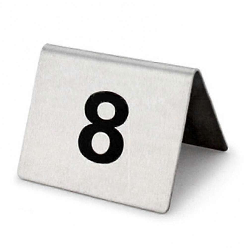 25 Pcs Stainless Steel Table Numbers with Stable Base for Restaurant, Hotel, and Cafe - Multipurpose Number Signs for Events and Venues