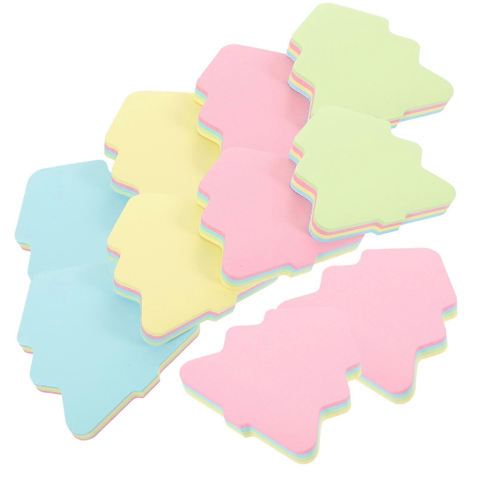 Memo Pads Tearable Memo Stickers 10Sets for Home Assorted Color Paper