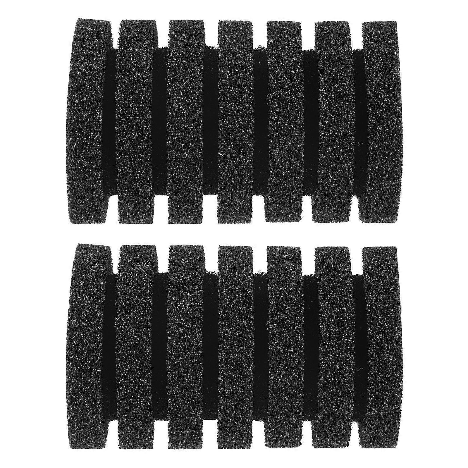 Pre-Filter Sponge for Aquarium Water Filtration Sponge Filter Media Pad Particle Trapping 8.00X4.80X4.80CM Black 2Pcs