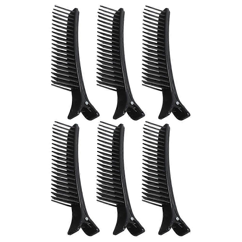Section Clips For Hair Styling Hair Clips Styling And Sectioning Professional Salon Use 14.20X3.00X2.30CM Plastic 6Pcs