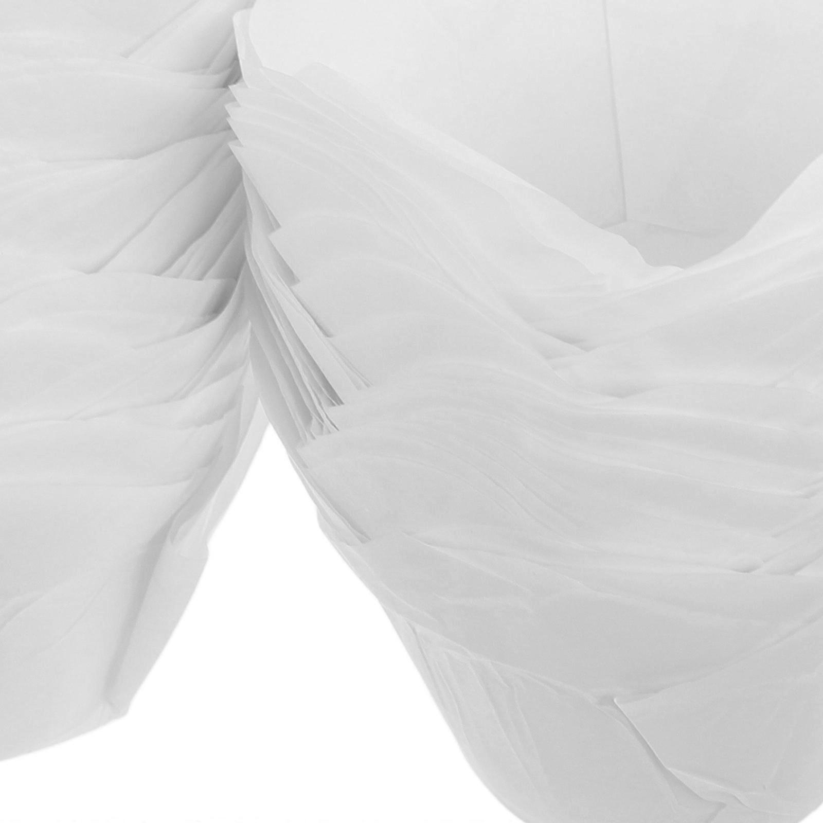 White Paper Cupcake Liners with Oil Resistant Material for Baking and Kitchen Use Large Capacity Pack of 100pcs