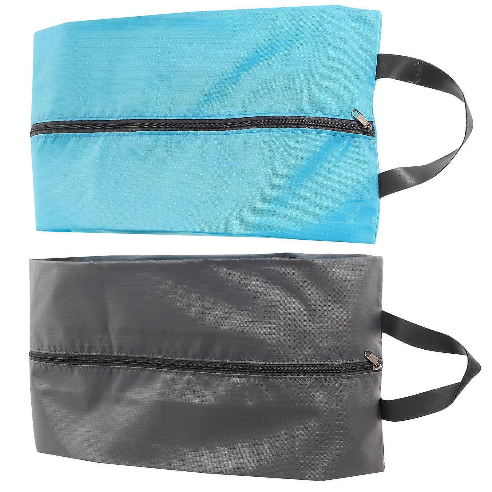 Dustproof Rectangular Shoe Bag Lake Cloth 2Pcs Portable For Men And Women Travel And Home Storage Solutions
