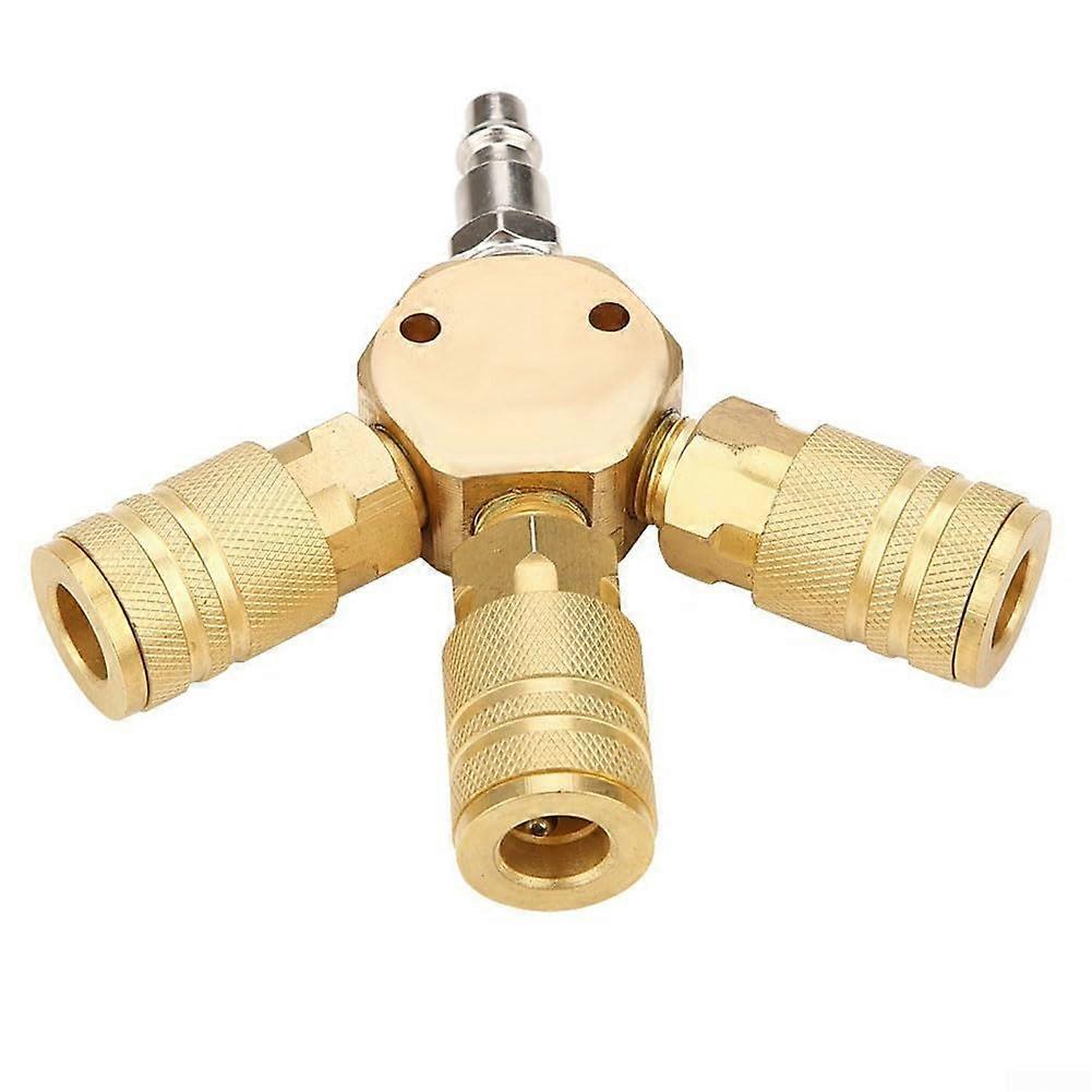 Brass Air Flow Distribution Adapter for Easy Control, Compatible with Standard Pneumatic Systems