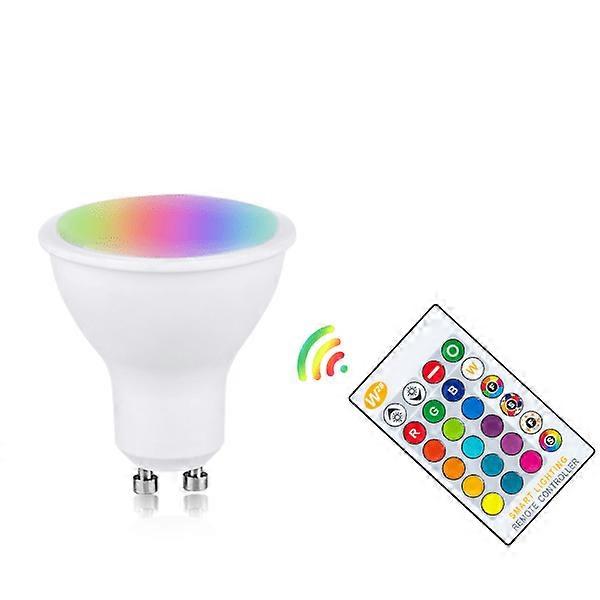 GU10 10W LED bulb 2pcs RGB+ remote control