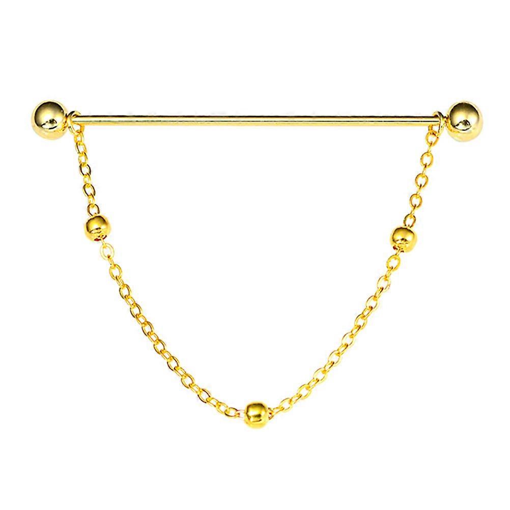 Pin with Round Balls and Chain 1 Set