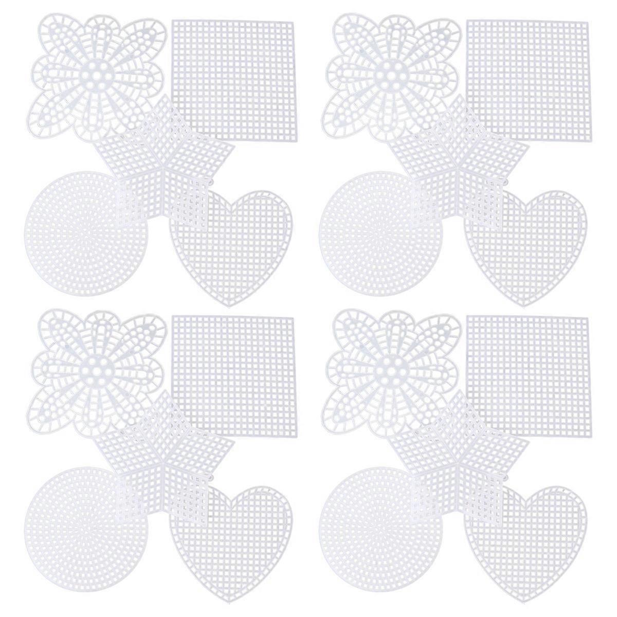 50 Pcs Plastic Canvas Canvas Panels Diy Plastic Canvas Hearts 3 Inch Embroidery Blank Canvas Embroidery Fabric Plastic Mesh Canvas Plastic Canvas