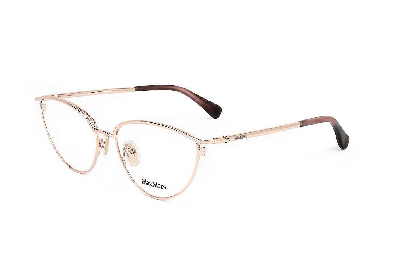 Max Mara Montures de lunettes MaxMara MM5057 28A SHINY ROSE GOLD 54/16/135 FEMME Or 54 mm