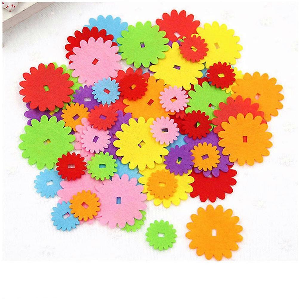 5 סטים DIY בד לא ארוג עלי כותרת של פרחים מדבקות ליצירה, עיצוב חדרים, הזמנות ופרויקטים של אביזרי שיער