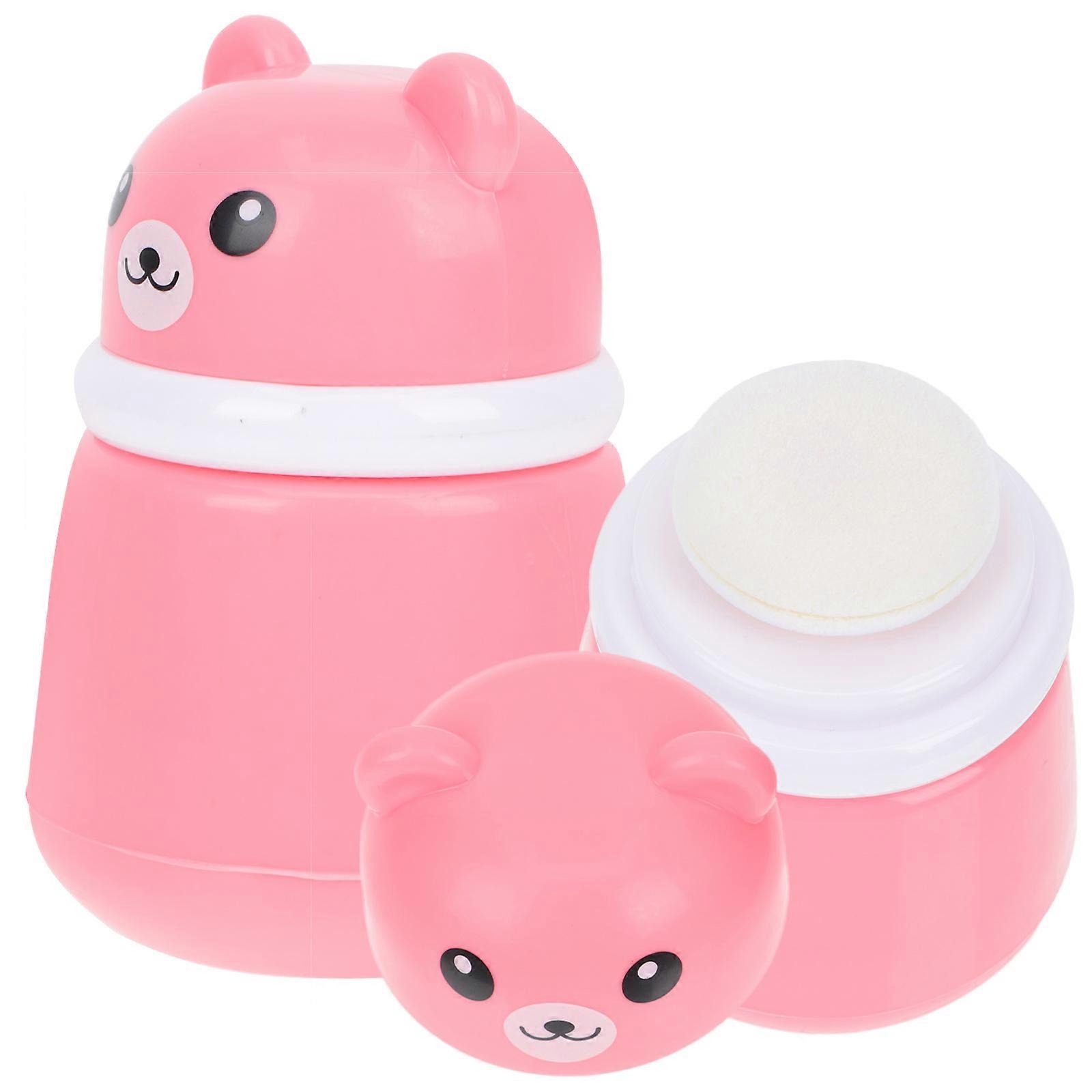 2Pcs Pink Body Powder Case for Home Small Size but Large Capacity Sturdy and Durable