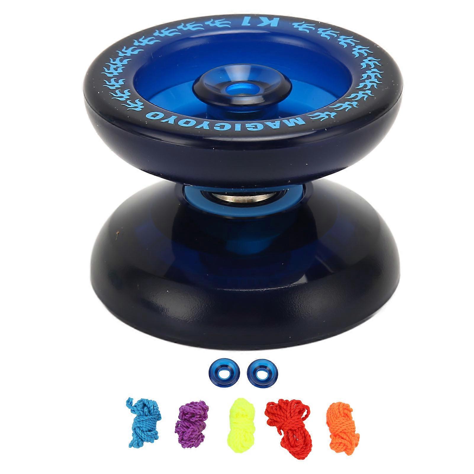 Yoyo Ball Portable Fashionable Responsive Yoyo Ball Toy with 5pcs Strings Dark Blue