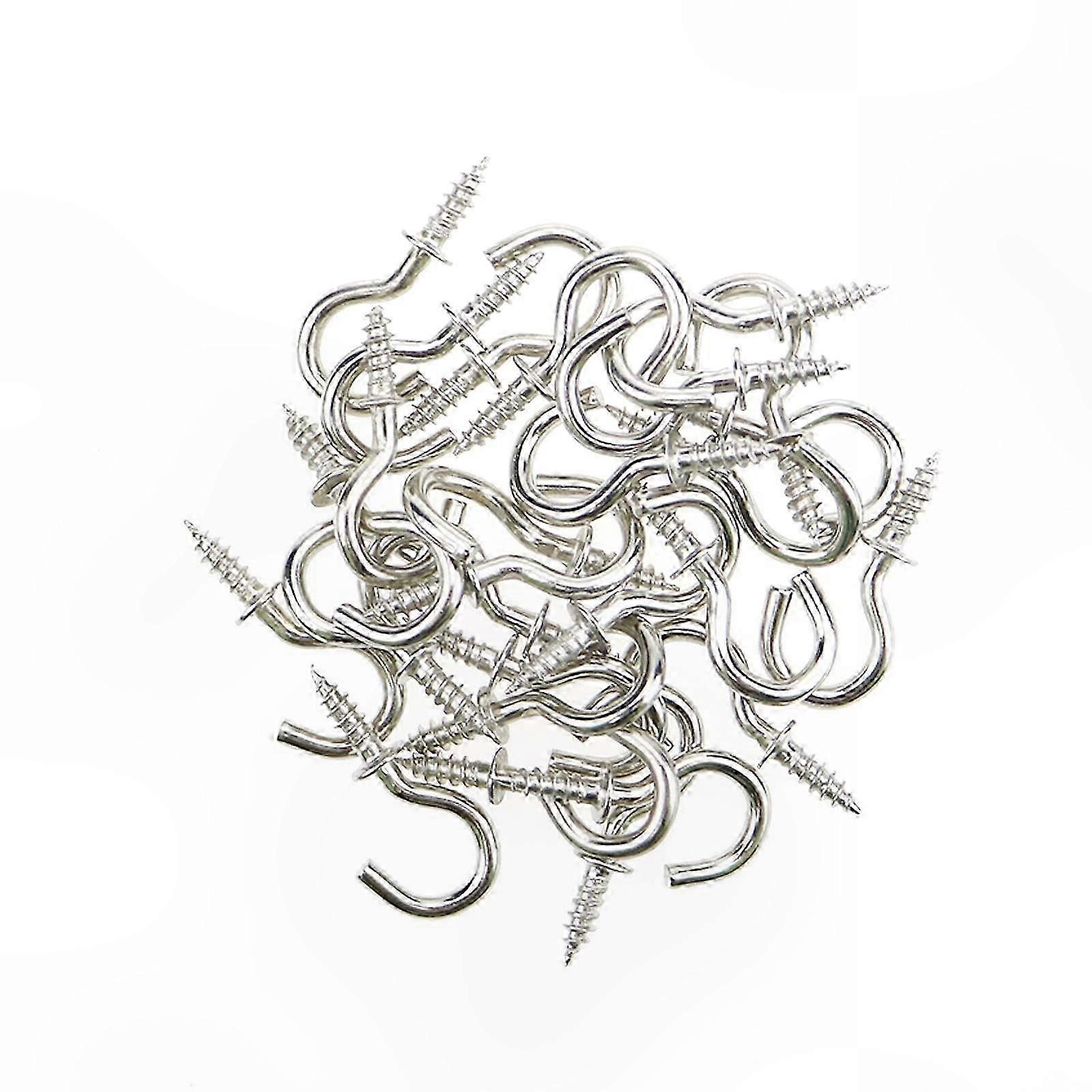 400-Pack Silver Cup Hooks, 1/2 Inch Size for Hanging and Organizing Projects